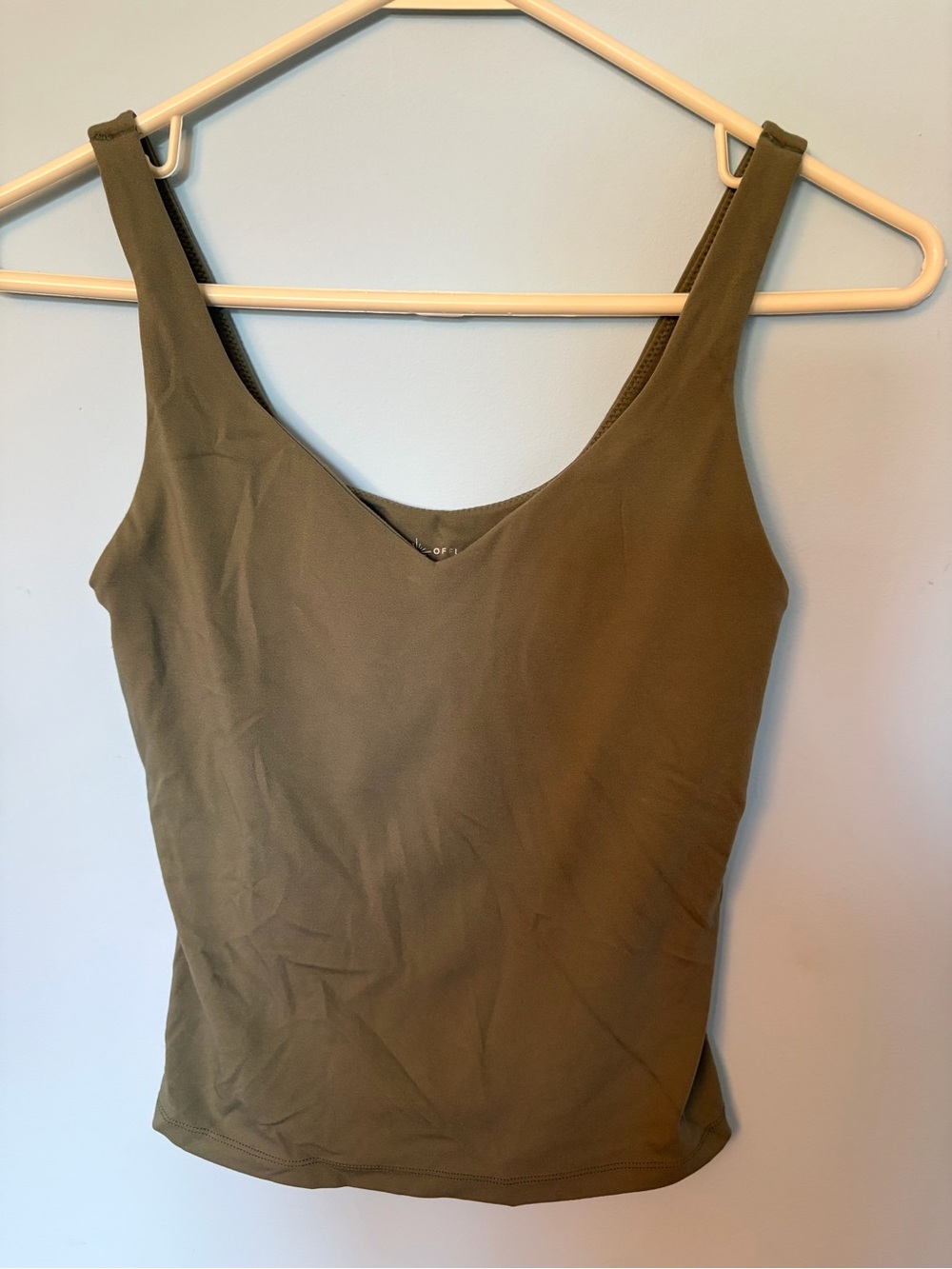 aerie Olive Green Scoop Neck Tank